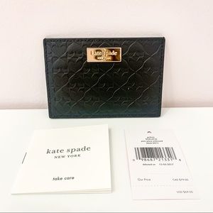 KATE SPADE Penn Place Embossed Graham Card Holder